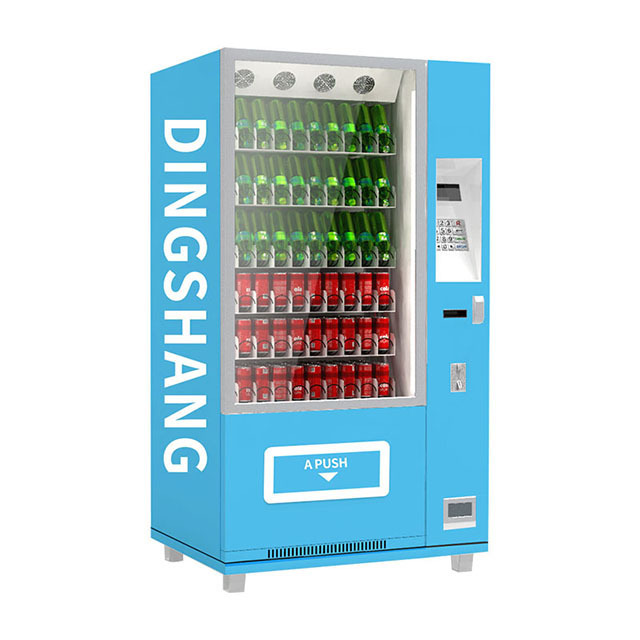 New technology glass bottle coin operated vending machine