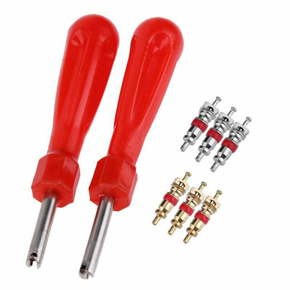 242Pcs Car A/C Air Conditioning R134a Valve Core Assortment+Remover Tool Kit Set Handy Valve Core Removal Tubeless Core Kit