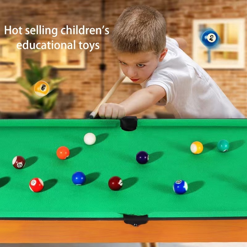 Hot selling children interactive billiards fun toys adult leisure small pool table indoor family game snooker mini billiards