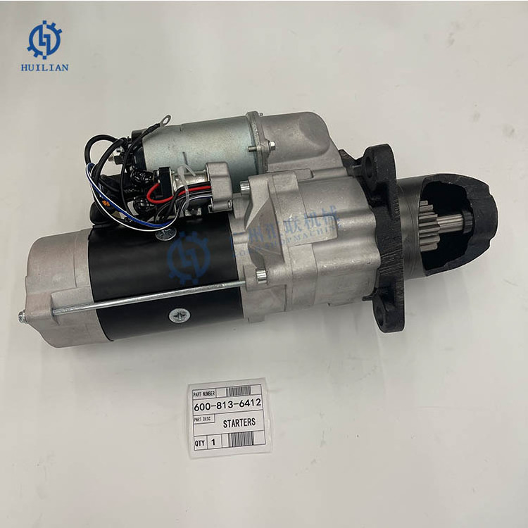 600-813-4120 600-813-3380 600-813-412 Alternator Starter Motor For PC200 PC220 Excavator 6d105 Engine Tarting Motor