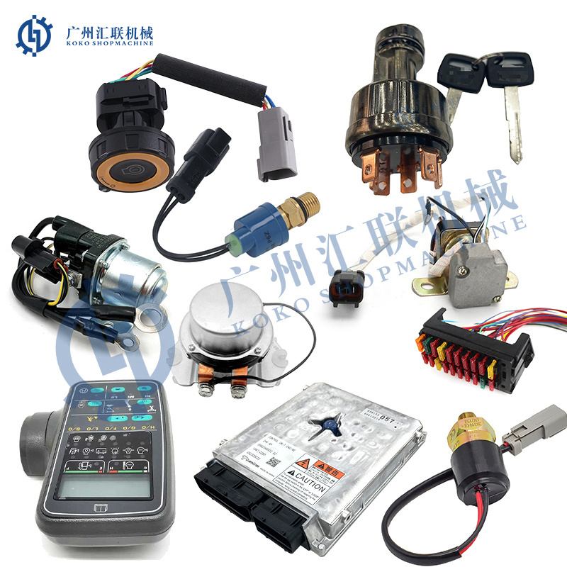 Electrical Spare Parts Excavator Ignition Switch Key Lines Starter Ignition Switch For Sany Kubota Yanmar