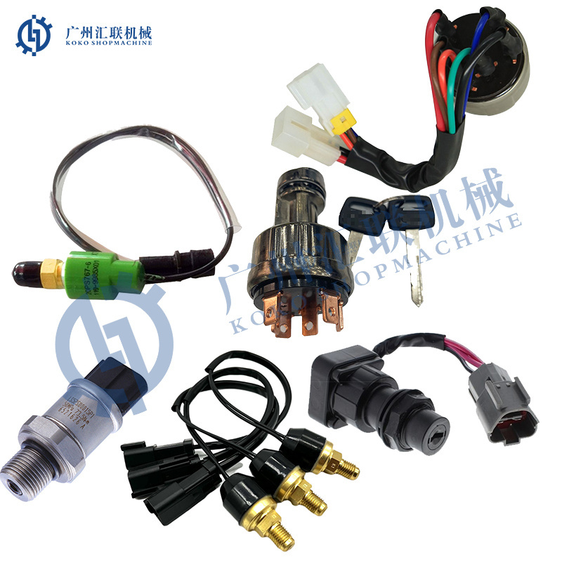 Electrical Spare Parts Excavator Ignition Switch Key Lines Starter Ignition Switch For Sany Kubota Yanmar