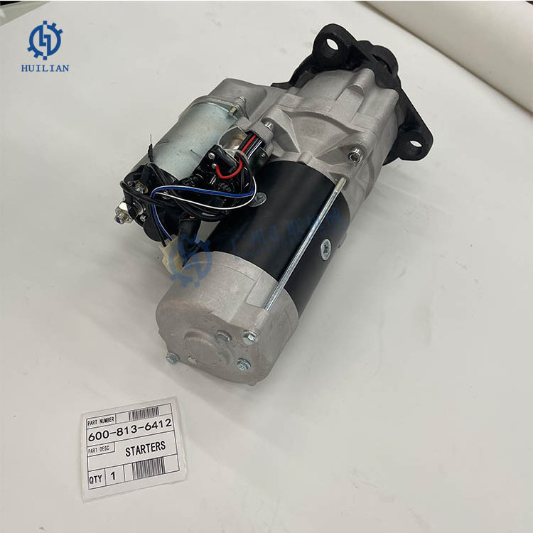 600-813-4120 600-813-3380 600-813-412 Alternator Starter Motor For PC200 PC220 Excavator 6d105 Engine Tarting Motor