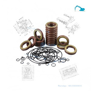 Oil Sealing Lip-Type Shaft Seals for Excavator Hydraulic Main Pump Swing Travel Motor Repair Seal Kit