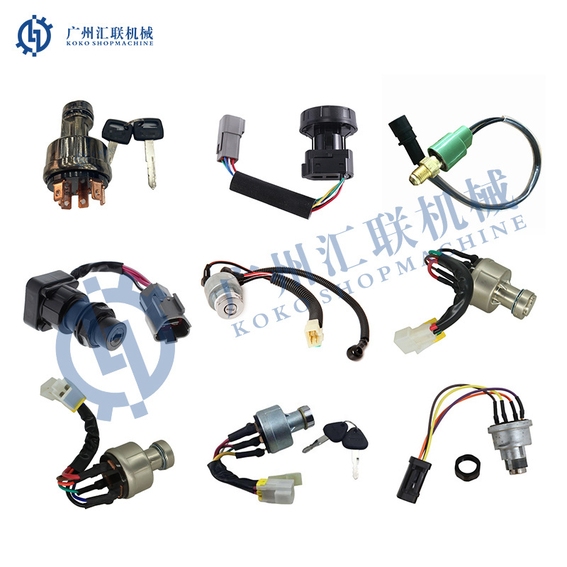 Pc200-1 Pc200-2 Pc200-3 Excavator Electric Parts Ignition Lock Excavator Starter Switch For Komatsu Hitachi