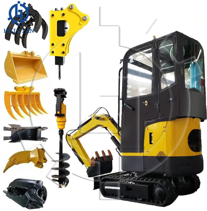 New PC120 PC130 PC150 PC160 PC180 PC200 Construction Machinery Attachments Parts 10-25 Tons Hydraulic Earth Drill Auger