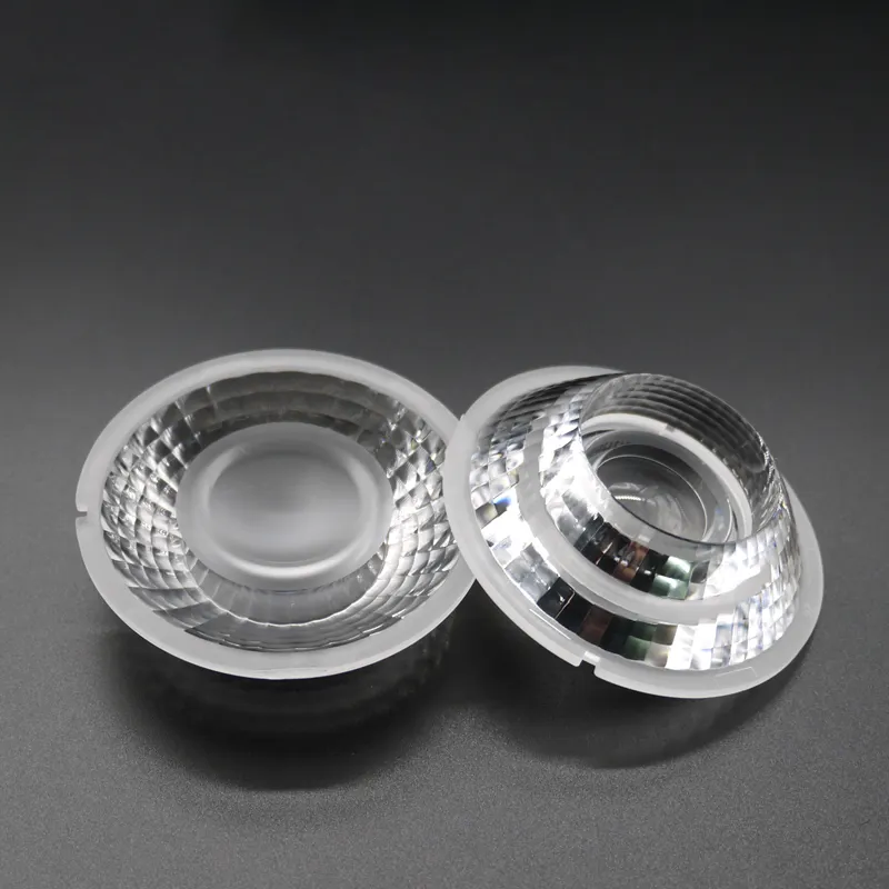 Narrow Beam Customized Led Optical Illumination Cob Focusing Led Lens 15 60 Degree Led Focusing Cob Light Lens