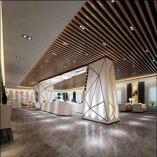 Strip Ceiling Shape Restaurant Decorative Metal Baffle Ceiling System False Ceiling Designs