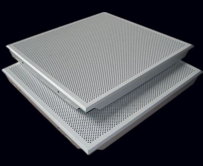 False Suspended perforated Aluminum clip in 600x600 square Ceiling