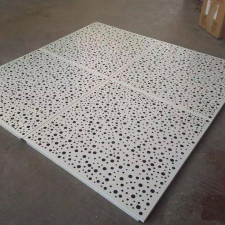 False Suspended perforated Aluminum clip in 600x600 square Ceiling