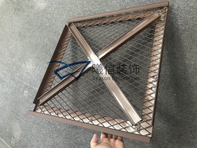 Suspended Ceiling Tiles 800X800 Aluminum Hook on Mesh Ceiling Panel for Office