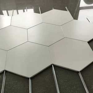 metal aluminum hexagonal panel for ceiling decoration