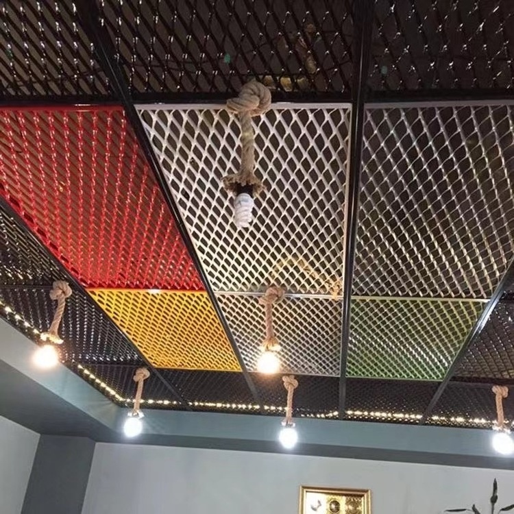 decoration material acoustic ceilings aluminum mesh panel for ceiling