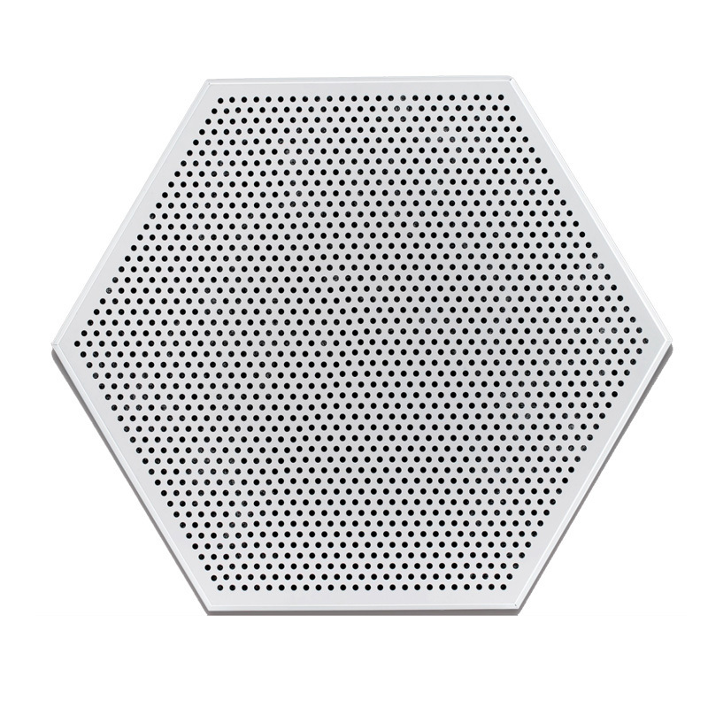 suspended board hexagon aluminum acoustic ceiling cloud ceiling false ceiling