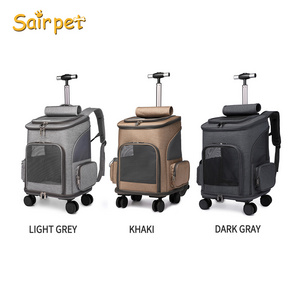 2 in 1 Airline Approved Outdoor Pet Carrier with Wheel Pet Dog Cat Stroller Trolley Case  Car Seat 3 in 1