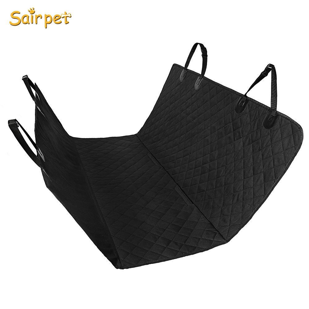 Dog Car Seat Covers For Back Seat Of Cars/trucks/suv,Waterproof Dog Car Hammock With Mesh Window,Side Flaps And Dog Seat Belt