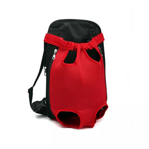 Pet Carrier Adjustable Dog Backpack Kangaroo Breathable Front Puppy Dog Carrier Bag Pet Carrying Travel Legs Out Carrier For Cat