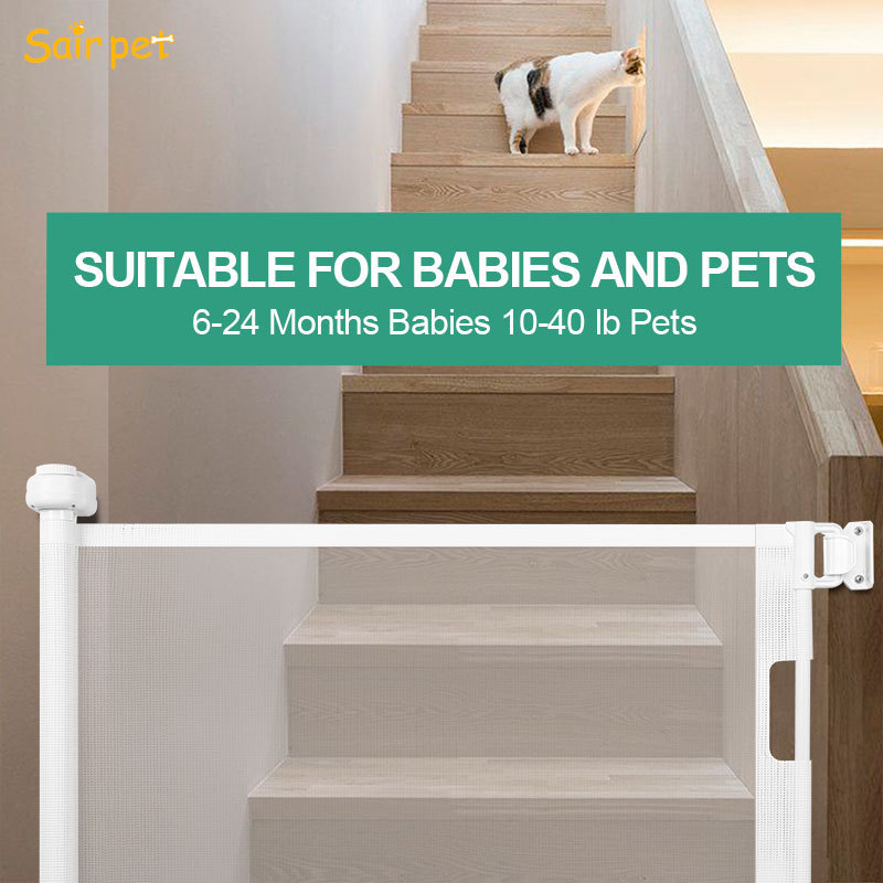 Professional highest quality baby and pet gate metal safety gate for Doorways Easy to Roll and Latch for Indoor/Outdoor Use