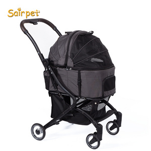 Pet Pet Trolleys For Travelling 4 Wheels Dog Stroller Travel Bag Cat Cart Carrier Pet Stroller