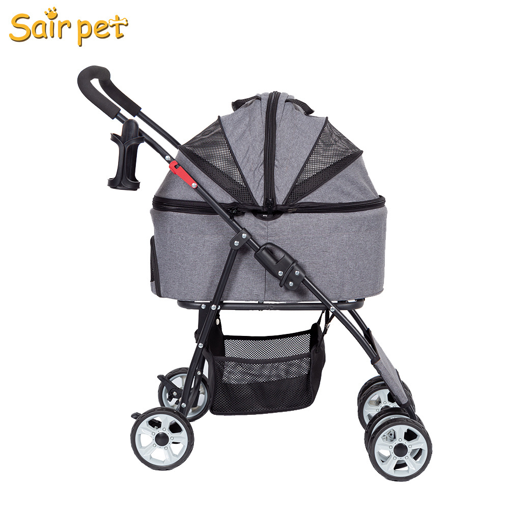 pet stroller trolley   Detachable Carrier pet stroller luxury For pet stroller dog lightweight  Cart  with Four Wheel