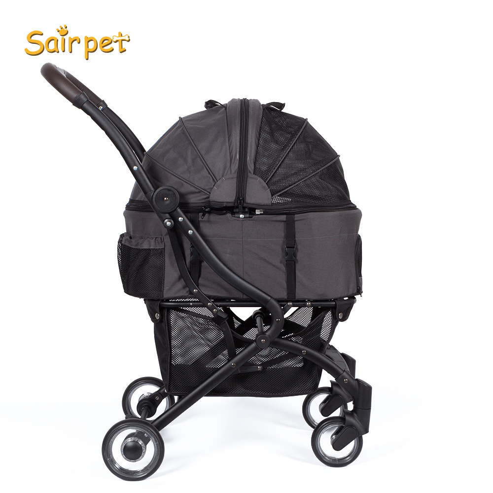 Pet Pet Trolleys For Travelling 4 Wheels Dog Stroller Travel Bag Cat Cart Carrier Pet Stroller