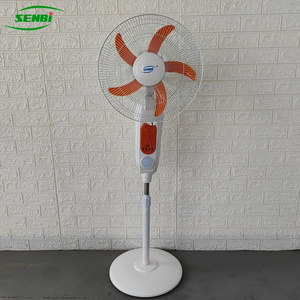 16'' led bulb solar panel solar power charging fan ac dc led night light rechargeable stand fan with remote control timer