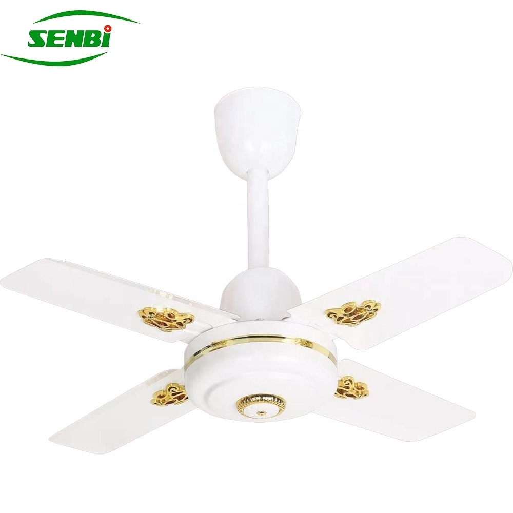 High quality brushless motor AC DC 24 inch luxury solar ceiling fan