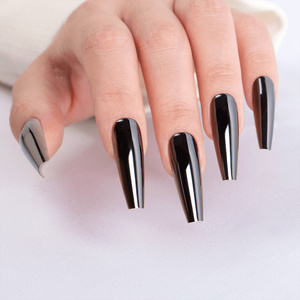 Wholesale Aceton Senboma Stick Press On Size Chart Short Oval Acrylic Nails