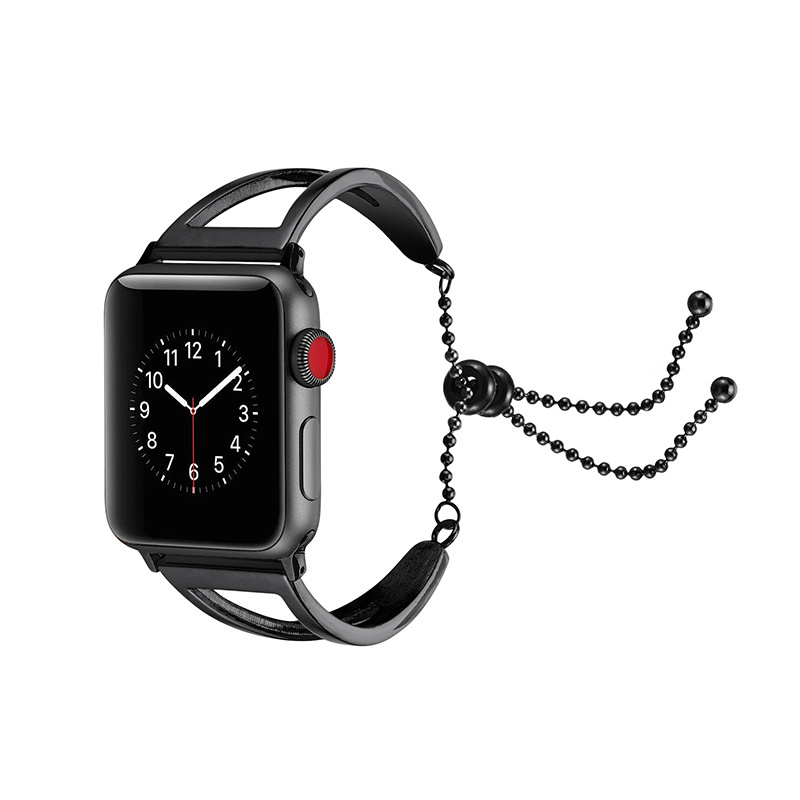 Fashion Womens Style Stainless Steel Smart Watch Metal Band For Apple Watch Series 3/4/5/6 Bracelet