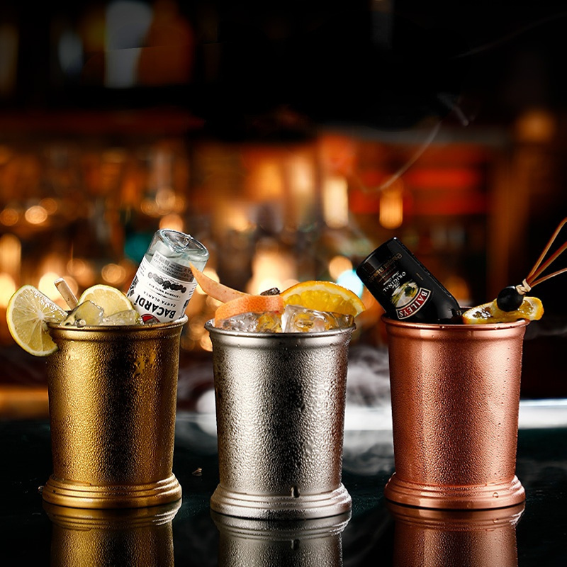 Hot selling Moscow Mule Copper Mug Sublimation Copper Plated Stainless Steel Mug Hammered Cocktail Cup