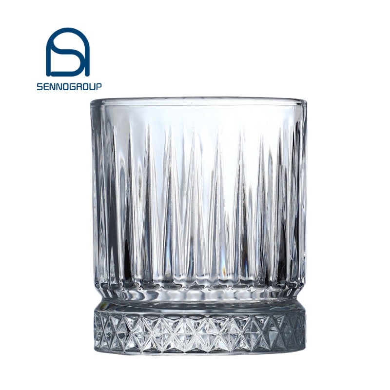 Wholesale Drinking Cup Diamond Glasses Thick Base Crystal Whiskey Glass Whiskey Glasses Old Fashioned Whisky Wine Glass