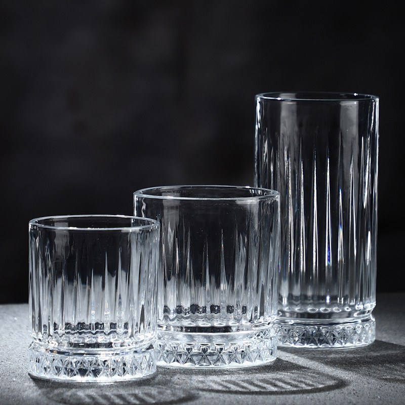 Wholesale Drinking Cup Diamond Glasses Thick Base Crystal Whiskey Glass Whiskey Glasses Old Fashioned Whisky Wine Glass