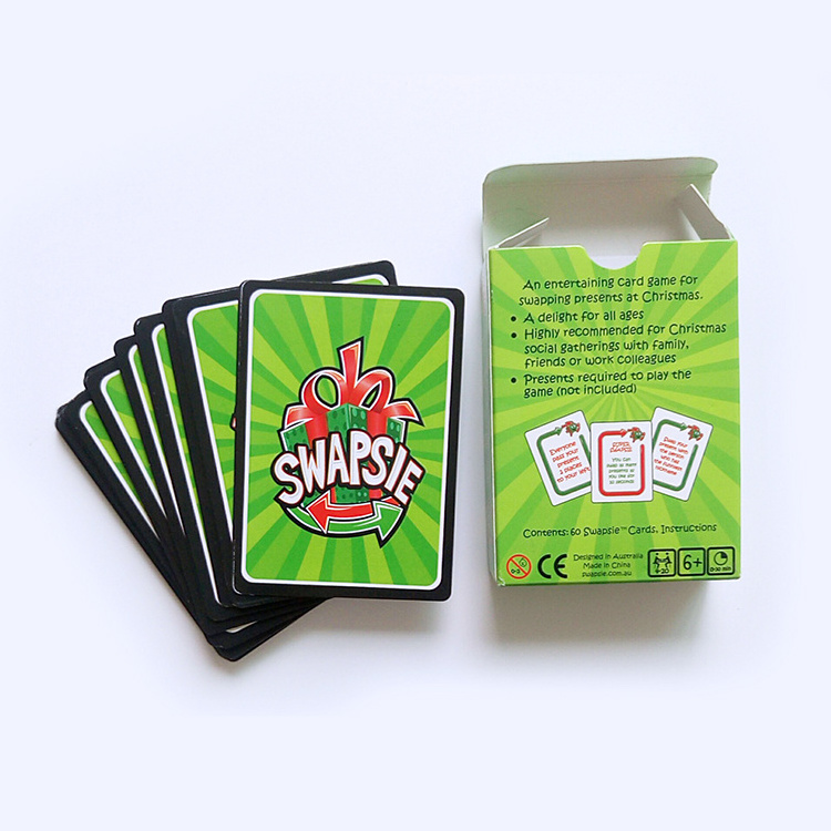 Custom trading card deck print, professional Spanish playing cards