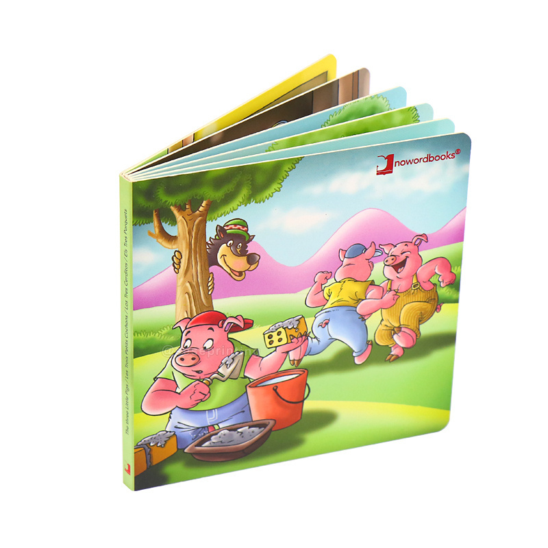 Book Manufacturer High Quality Cheap Full Color Custom Printing Self Publish Children Story Learning Board Book