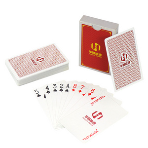 China Customize Front and Back Side Gold Stamping Logo Poker Game Playing Card with Deck Box