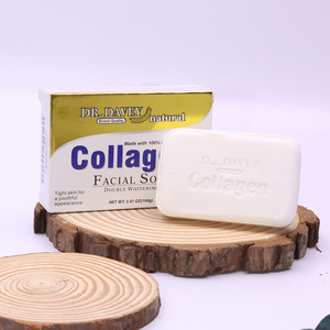 DR.DAVEY Facial Soap Double Whitening Made With 100% Pure Collagen New Soap Whitening Soap