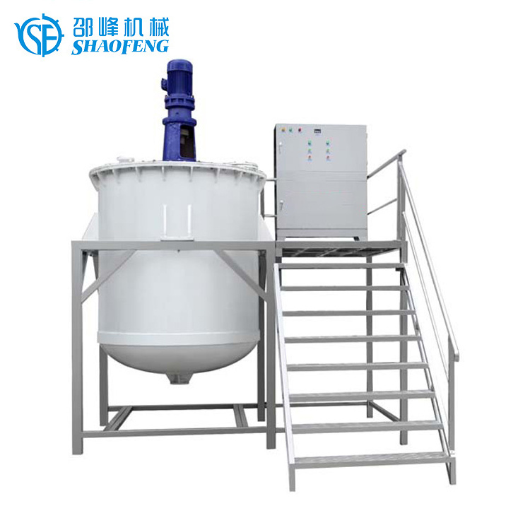 Anti Corrosive Polypropylene Tank Bleach Peroxide Mixer Liquid Chlorine Storage Mixing Tank with Explosion-proof Mixing Motor