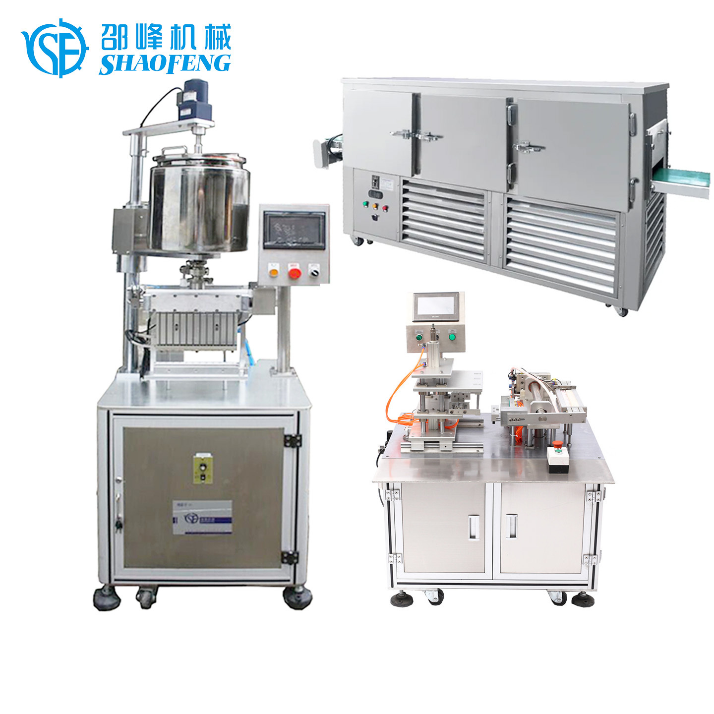 Lipstick strippinge comastic full line machine manufacture lipstick making mixing machine lip gloss cooling mixer machine