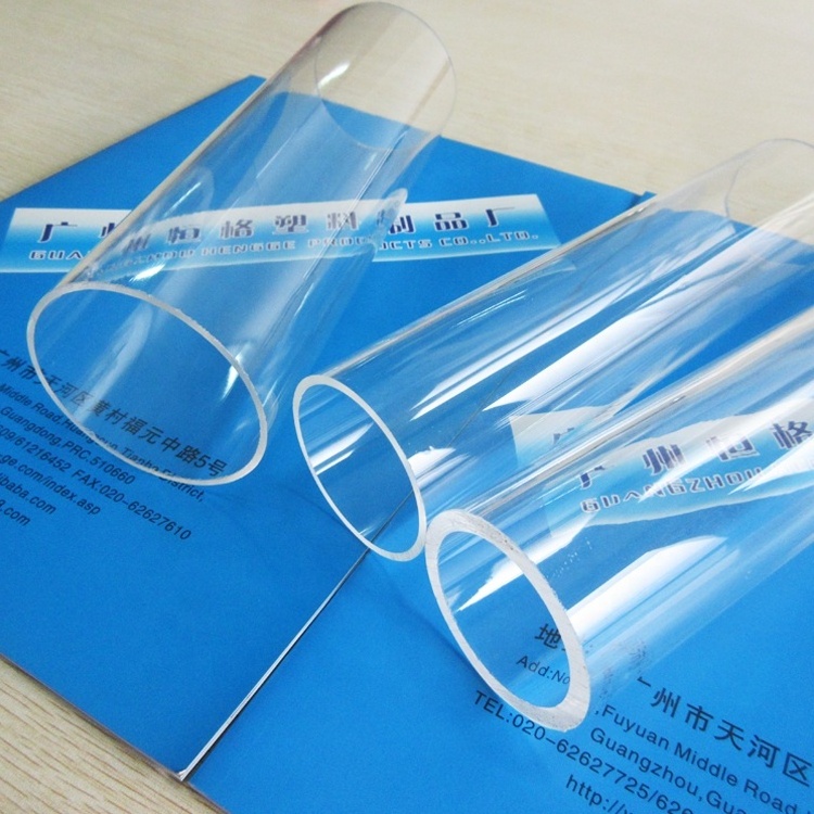 large diameter transparent acrylic tube/PMMA cylinder pipe