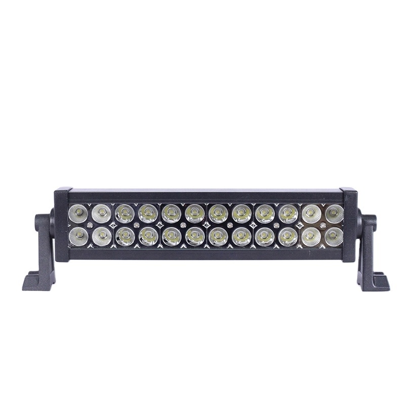 Factory aluminum profile dual row straight 13.5'' 72W led off road light bar for snowmobile