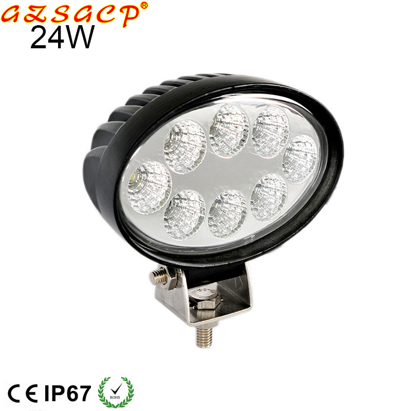 Wholesale 12v 5.5inch 24w oval led truck extra work spot lights for truck