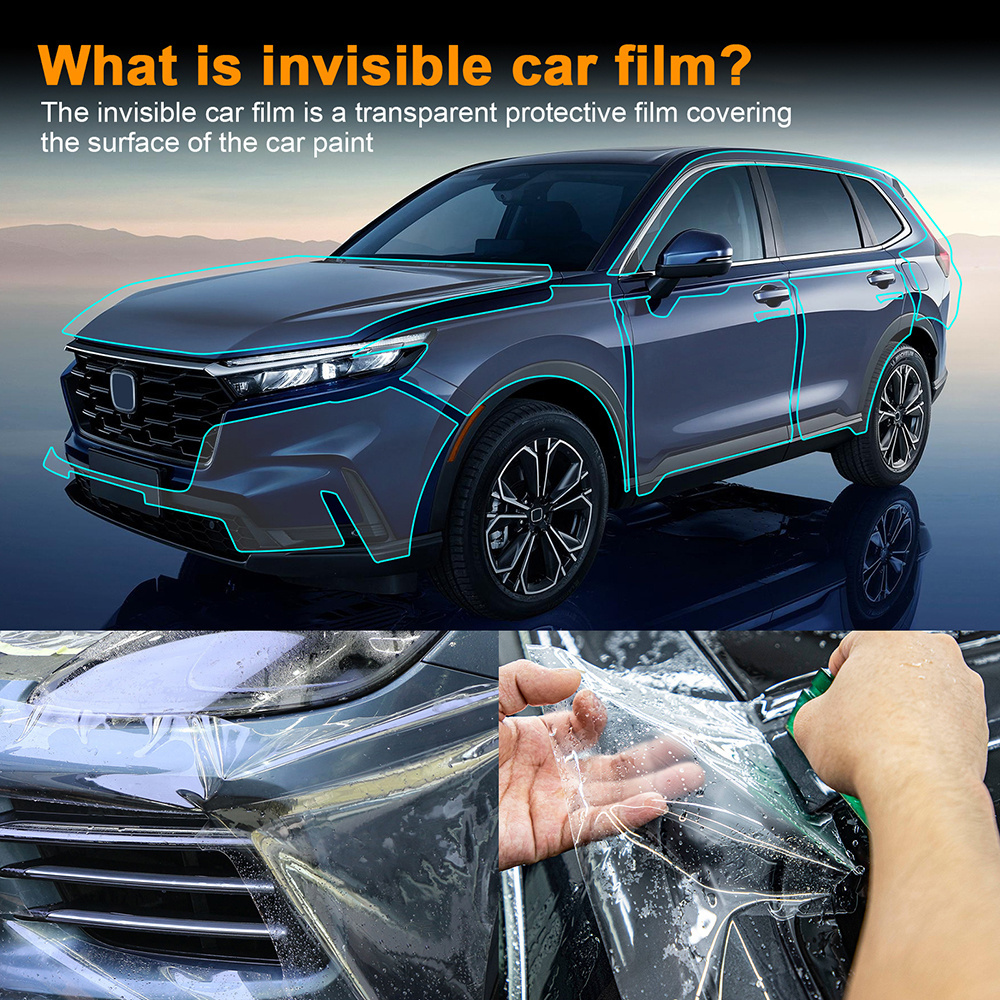 Pre Cut Car PPF for Honda CRV CR-V 2023-2024 Paint Protection Film Transparent Wrap 8.5Mil Clear Kit Body Sticker Anti-Scratch