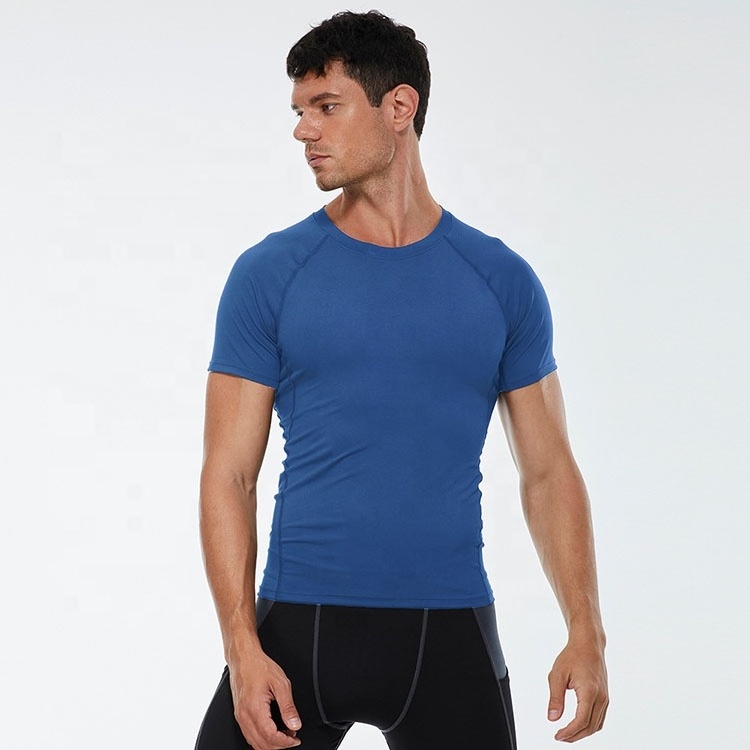 Wholesale quick dry compression shirts men suppliers custom compression shirts dropshipping men t shirts