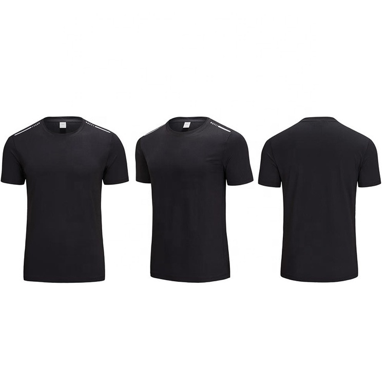 Wholesale men quick dry short sleeve sports t shirt printing custom 90 polyester 10 spandex men's t-shirts