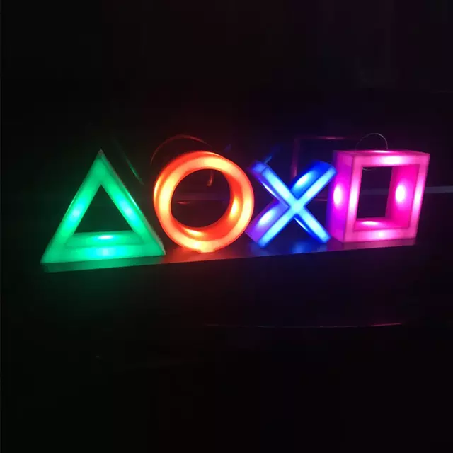 Modern interior atmosphere gaming led lighting Music Reactive game room lights RGB sound control rhythm light