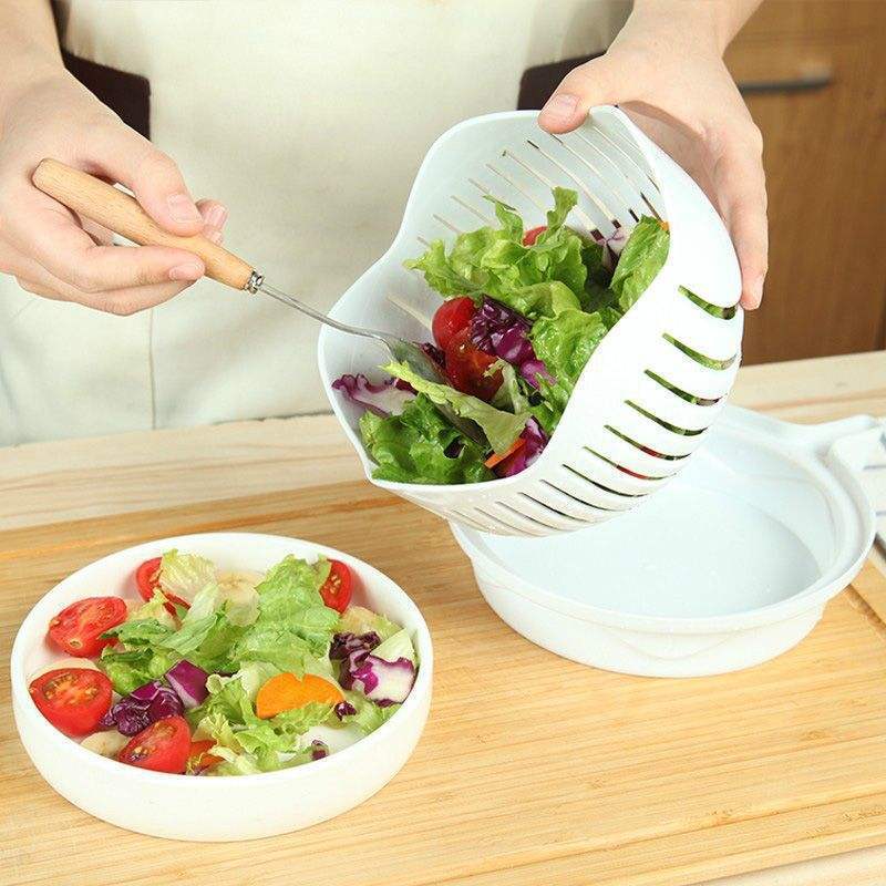 Kitchen Accesorios Vegetable Chopper Salad Cutter Bowl For Cutting Vegetables Slices Fruit Kitchen Tools  Decocina