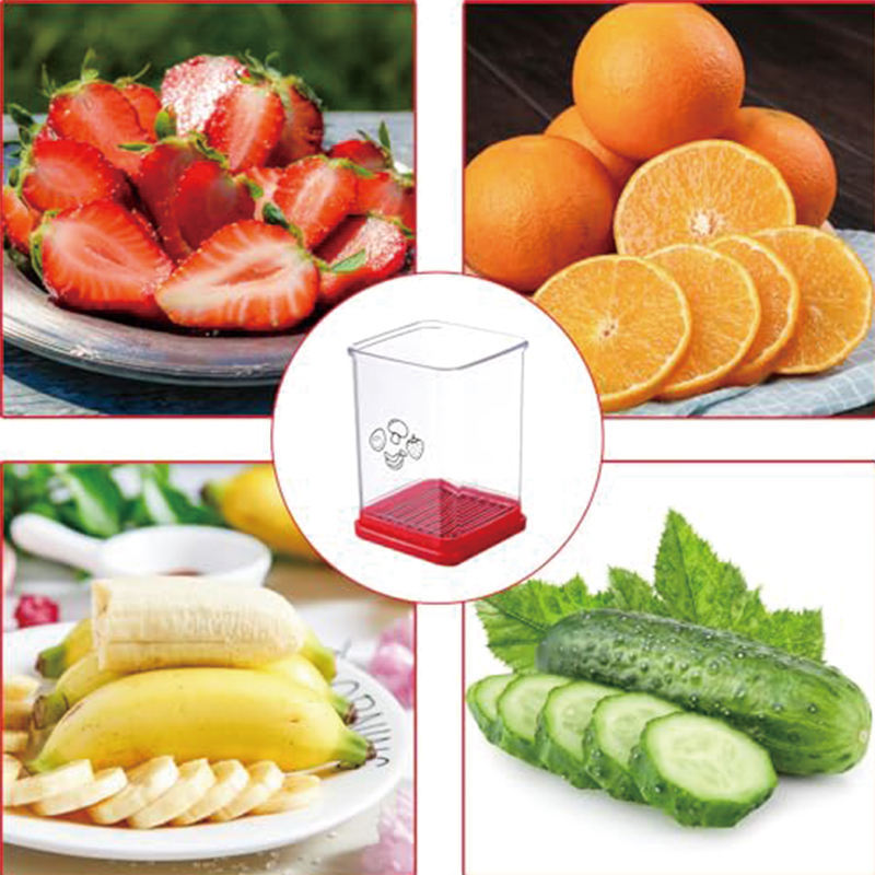 Kitchen Multifunctional  Besafe Cup Speed Slicer Egg and Fruit Cutter for Vegetable Strawberry Banana Salad Fresh Platter