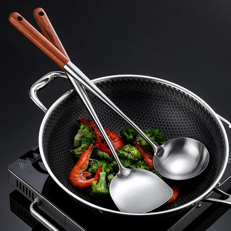 Classic style kitchen cookware set stainless steel kitchen utensils cooking tools kitchen tools utensil set for restaurant