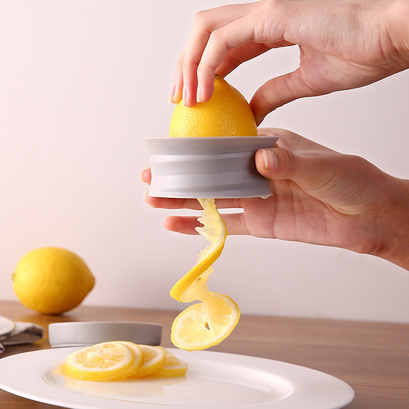 Multifunctional Mini Plastic Manual Lemon Spiral Slicer