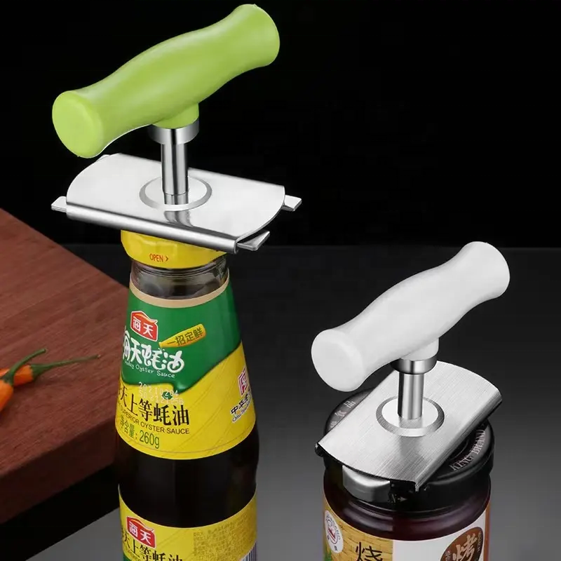 Stainless steel Can Opener Adjustable Jar Opener Twist Off Can Lid Remover Tin Cap Open Tool